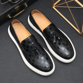 Gerald β Menβs Retro Leather Loafers with Tassels