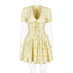 Alessandra β Vintage Floral Mini Dress for Women