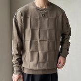 Giovanni β Checkered Knitted Menβs Sweater