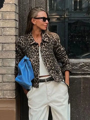 Francesca – Women’s Leopard Animal Print Jacket