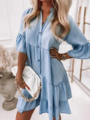 Chiara β Casual Summer Denim Mini Dress for Women