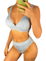 Alessandra – Ribbed High-Waist Women’s Bikini Set