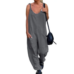 Elena – Comfortable Women’s Summer Jumpsuit with Pockets