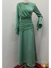 Elena β Slim Pleated Dress with Timeless Elegance for Women