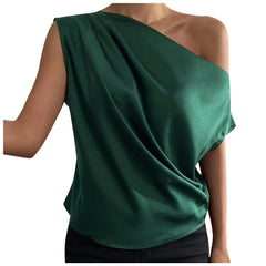 Elena β Stylish Asymmetric Single Shoulder Tank Top for Women