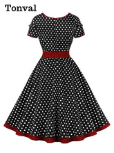 Gloria β Women's Vintage Polka Dress