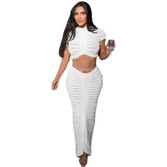 Cecilia β Sheer Knitted Two-Piece Dress Set For Women