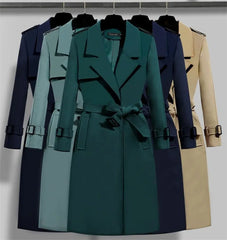 Celine β Stylish Korean Slim-Fit Trenchcoat for Women