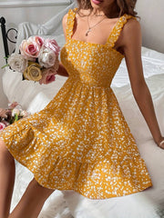 Gianna – Elegant Backless Ruffle Dress for Women