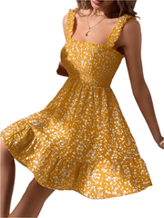 Gianna – Elegant Backless Ruffle Dress for Women