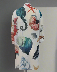 Amélie – Relaxed Long-Sleeve Women’s Mini Dress in White