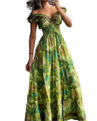 Amy – Flowing Women’s Paisley Print Dress