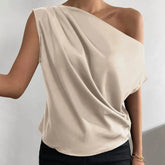 Elena β Stylish Asymmetric Single Shoulder Tank Top for Women