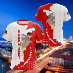 Camiseta de moda para hombre y mujer, ropa de calle con estampado 3d de bandera y emblema nacional de Alemania, Tops de manga corta, 2024