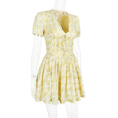 Alessandra β Vintage Floral Mini Dress for Women