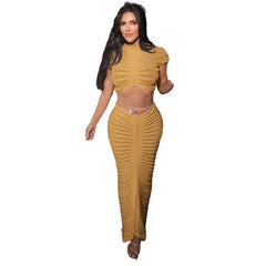 Cecilia β Sheer Knitted Two-Piece Dress Set For Women