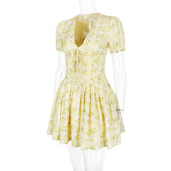 Alessandra β Vintage Floral Mini Dress for Women