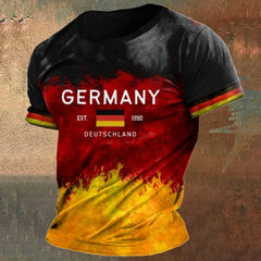 Ginno – Retro German Flag Men’s T-Shirt