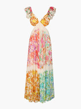 Isabella β Floral Elegance Cut-Out Maxi Dress for Women