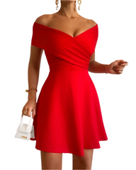 Cielo – Flowy Off-Shoulder Women’s Dress