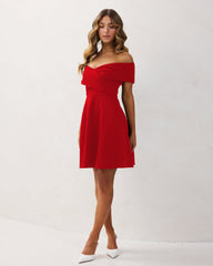 Cielo – Flowy Off-Shoulder Women’s Dress