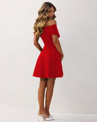 Cielo – Flowy Off-Shoulder Women’s Dress