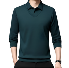 David – Classic Striped Men’s Layered Shirt