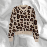 Phanie β Leopard Print Womenβs Cardigan Sweater