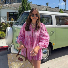 Calista – Trendy Women's Striped Summer Set