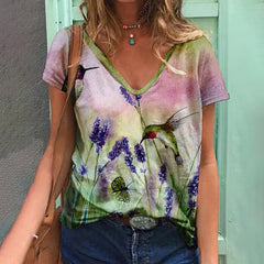 Clara – Nature-Inspired Graphic Women’s T-Shirt