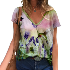 Clara – Nature-Inspired Graphic Women’s T-Shirt