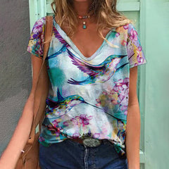 Clara – Nature-Inspired Graphic Women’s T-Shirt