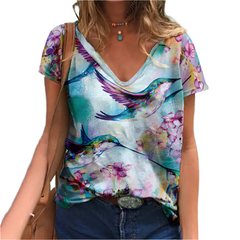 Clara – Nature-Inspired Graphic Women’s T-Shirt