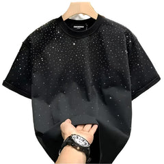 Alessia – Rhinestone Embellished Women’s Crew Neck T-shirt
