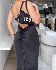 Giulia β Slingback Backpack Bodycon Dress for Women