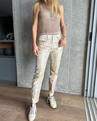 Billie – Women's Metallic High-Waisted Jeans