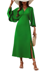 Britany β Romantic A-Line Dress with Ruffle Sleeves for Women