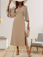 Britany β Romantic A-Line Dress with Ruffle Sleeves for Women