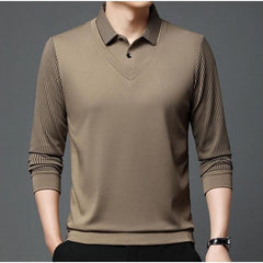 David – Classic Striped Men’s Layered Shirt