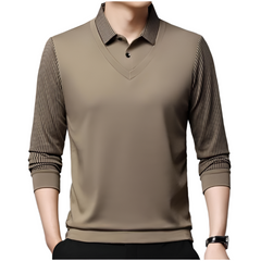 David – Classic Striped Men’s Layered Shirt