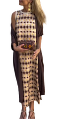 Fabiana – Luxe Printed Satin Women’s Casual Suit