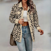 Claudia β Elegant Womenβs Leopard Print Coat