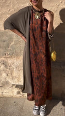 Fabiana – Luxe Printed Satin Women’s Casual Suit