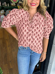 Hilda β Classic Women's Floral Blouse