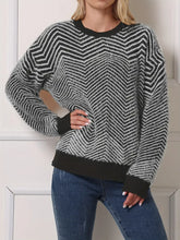 Camilla β Chevron Print Womenβs Knit Sweater