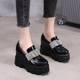 Caterina β Elegant Leather Platform Shoes for Women