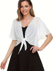 Amara – Stylish Open Front Tie Top for Women