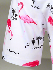 Amir– Flamingo-Print Men’s Casual Shirt