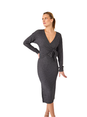 Aurelia β Timeless Cable Knit Wide Tie Dress
