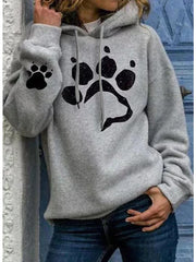 Arlene – Cute Women's Hoodie with Paw Print